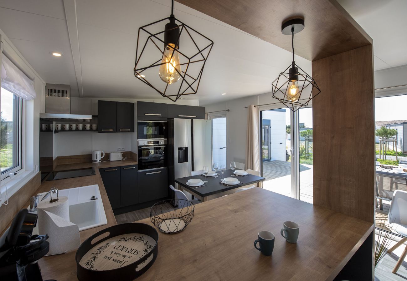 Chalet à Bretignolles-sur-Mer - Chalet pour 6 dans un domaine avec piscine