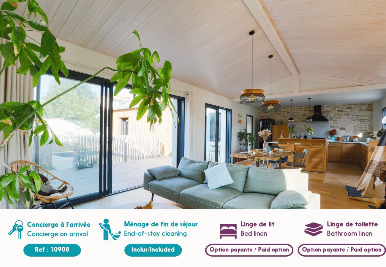 Maison à Rivedoux-Plage - Le 7 - Entre mer et bois - Maison avec piscine