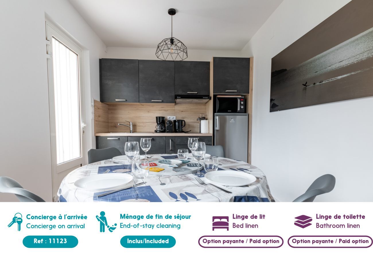 Maison à Arzon - Maison pour 4 avec jardin - 300 m de la plage