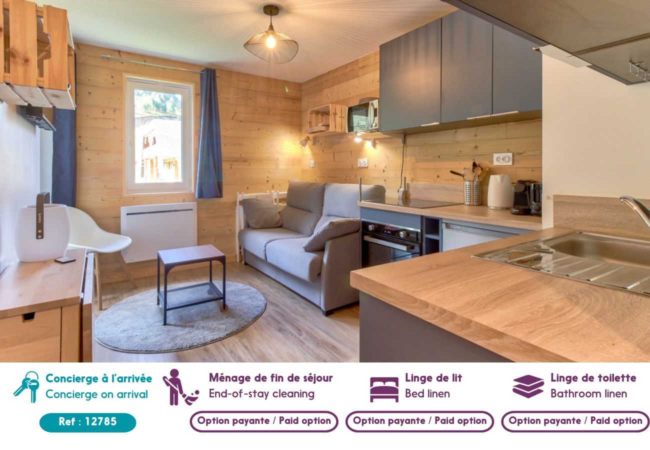 Appartement à Genos - Ambiance chalet pour 4 - 80m des pistes