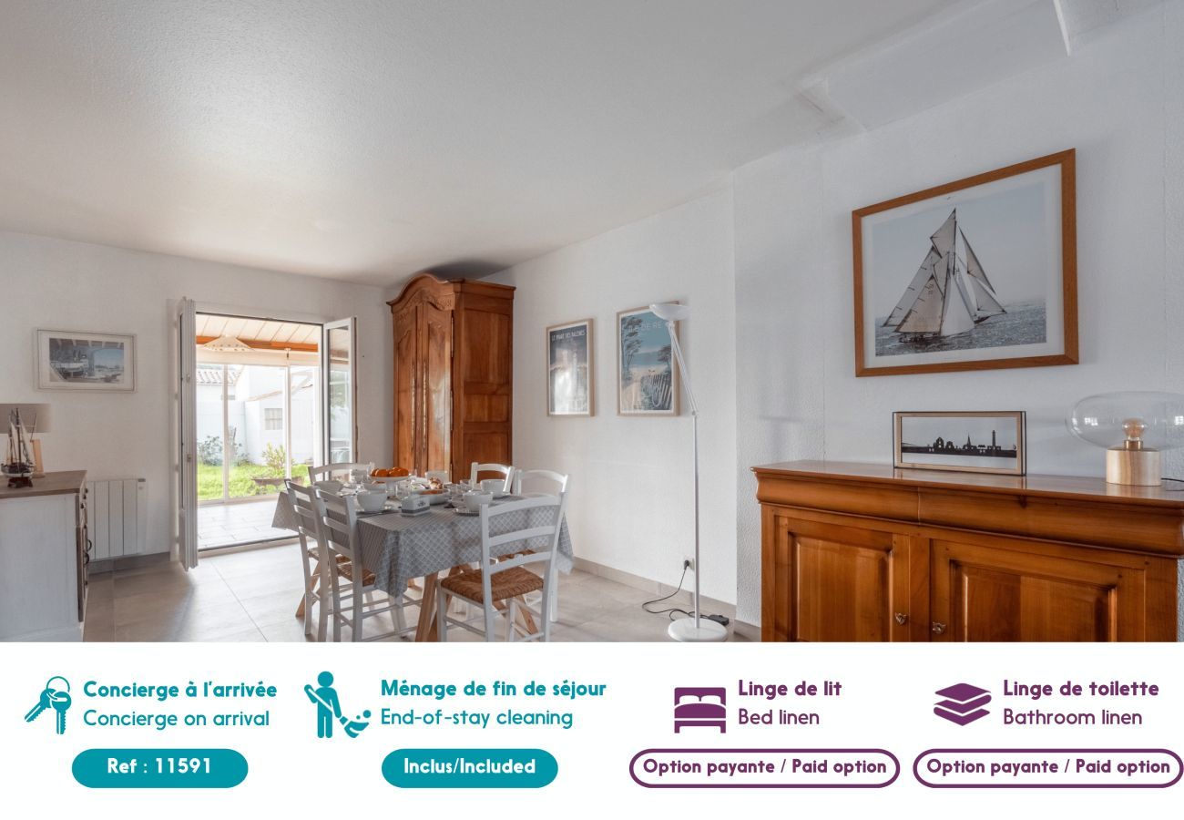Maison à Saint-Clément-des-Baleines - Maison familiale pour 6, St Clément des Baleines