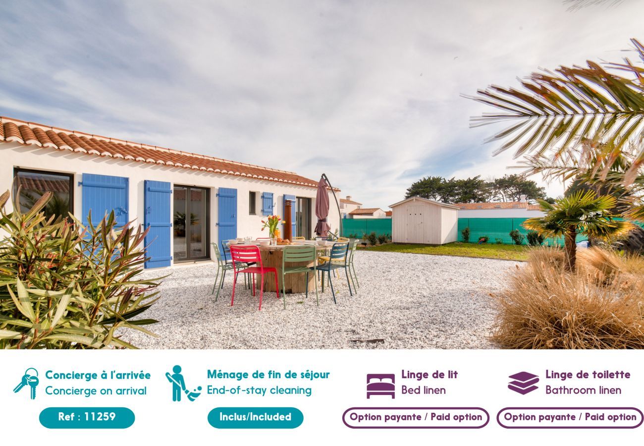 Maison à Noirmoutier-en-l´Ile - Maison pour 9 - Jacuzzi - 300m de la plage