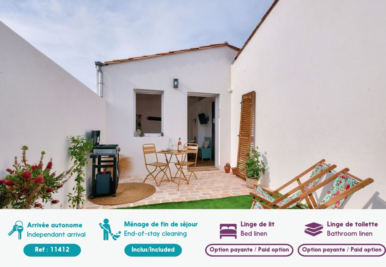 Studio à Rivedoux-Plage - Studio avec terrasse à 250 mètres du port