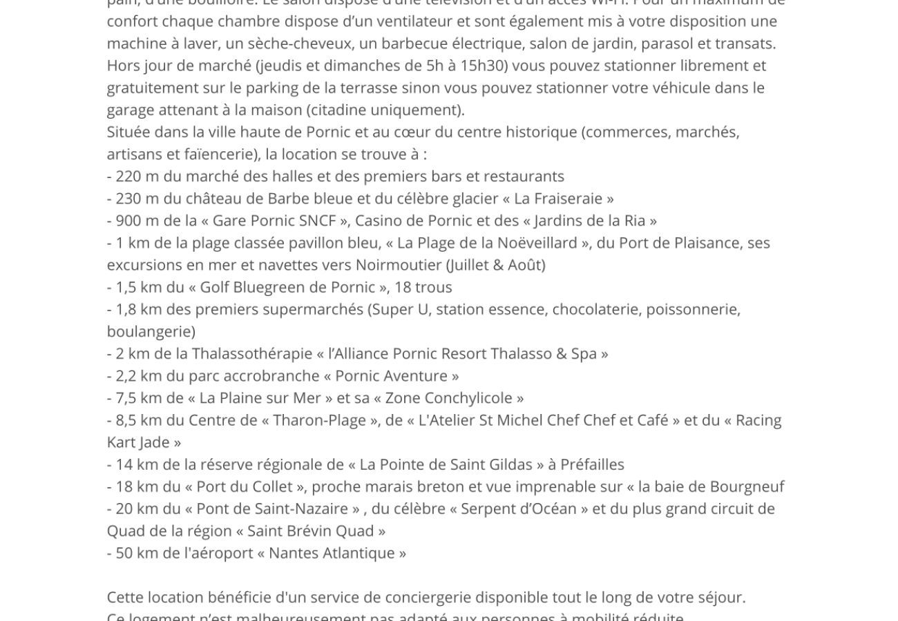 Maison mitoyenne à Pornic - Maison de ville pour 7 