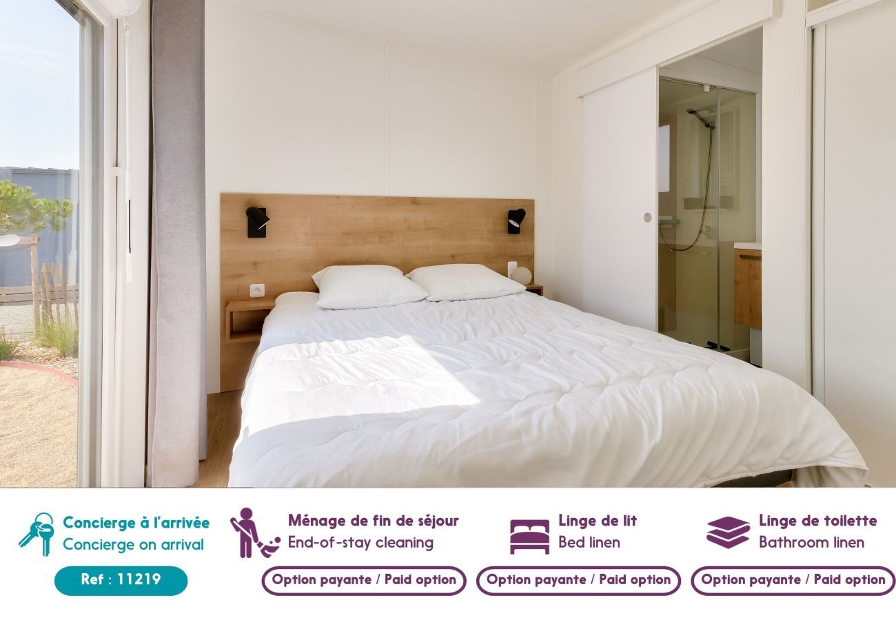 Chalet à Bretignolles-sur-Mer - Chalet pour 6 dans une résidence avec piscine