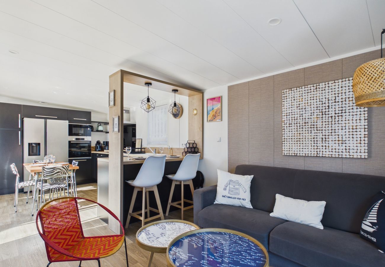 Chalet à Bretignolles-sur-Mer - Chalet pour 6 dans une résidence avec piscine