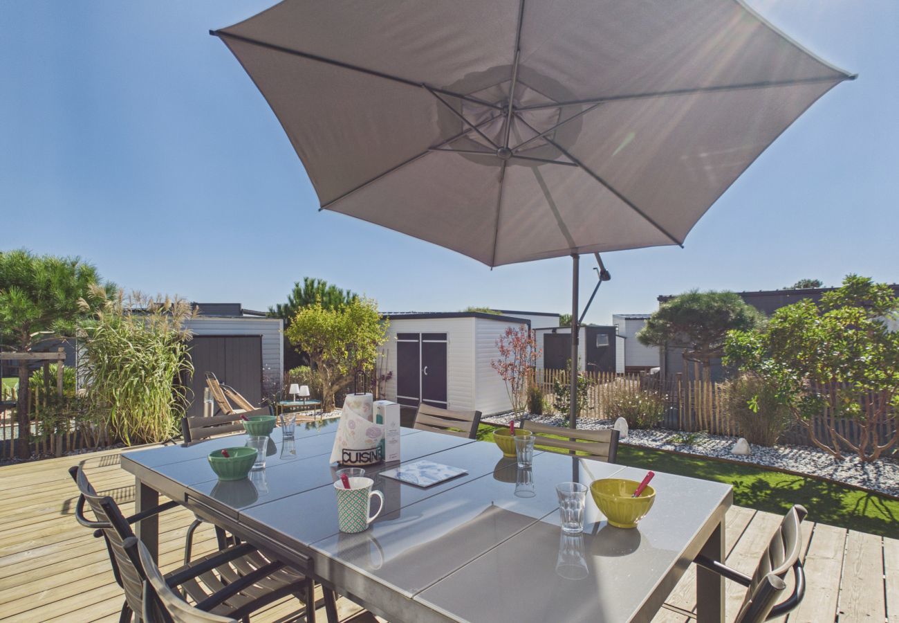 Chalet à Bretignolles-sur-Mer - Chalet pour 6 dans une résidence avec piscine