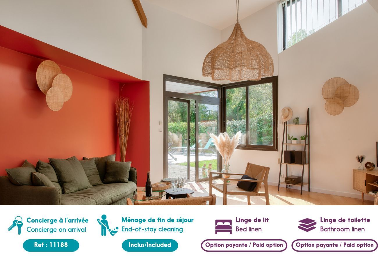 Maison à Fouesnant - Jardin et piscine - 1km de la plage- Pour 8