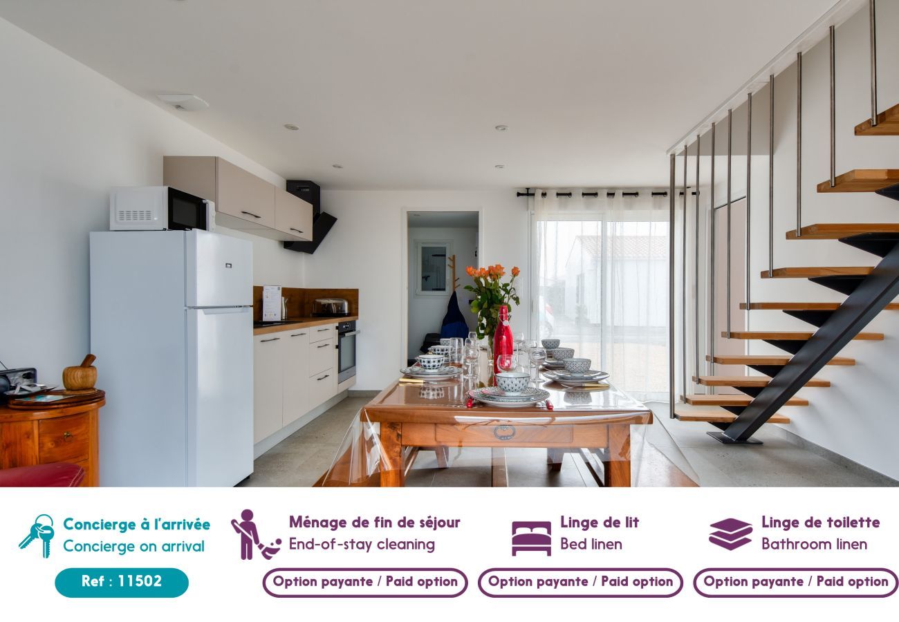 Maison à Noirmoutier-en-l´Ile - Maison pour 6 adultes et 3 enfants - Terrasse