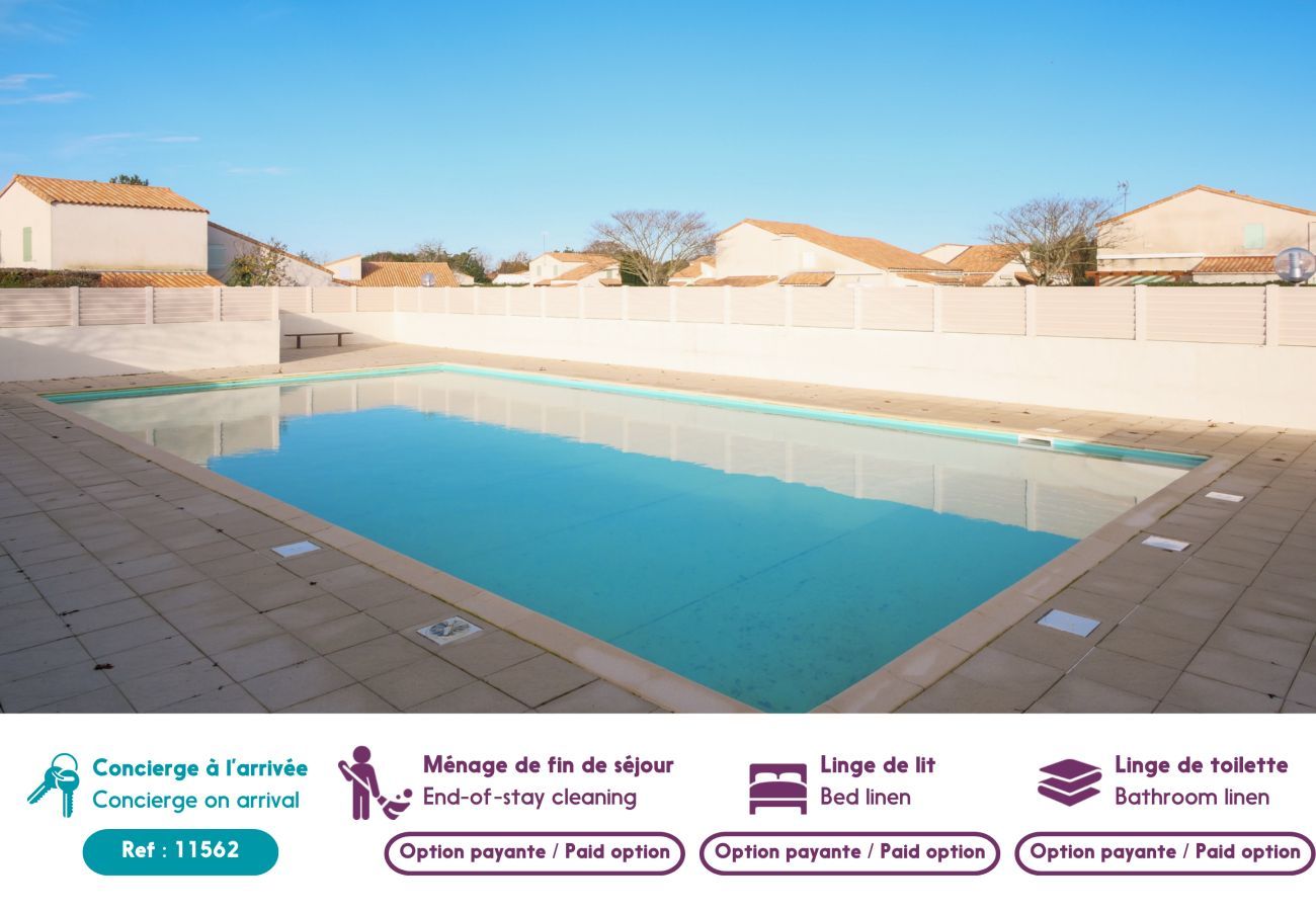 Maison à Saint-Vincent-sur-Jard - Résidence vacances avec piscine- maison pour 4