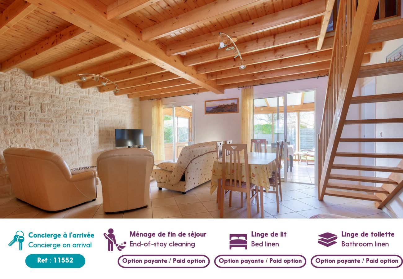 Maison à Longeville-sur-Mer - Maison pour 8 - 5min de la plage - jardin & véranda