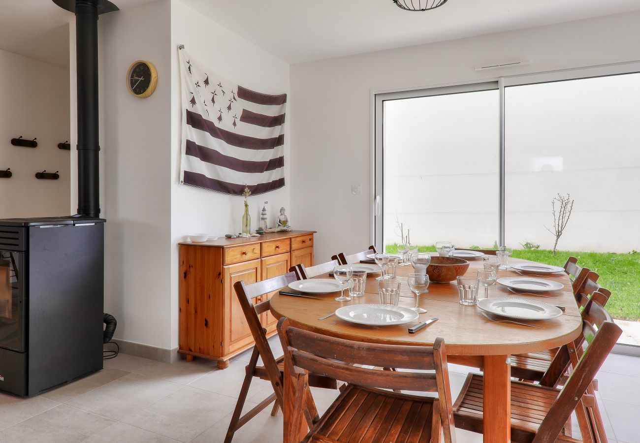 Maison à Saint-Pierre-Quiberon - À 600m de la plage, maison pour 8 avec jardin