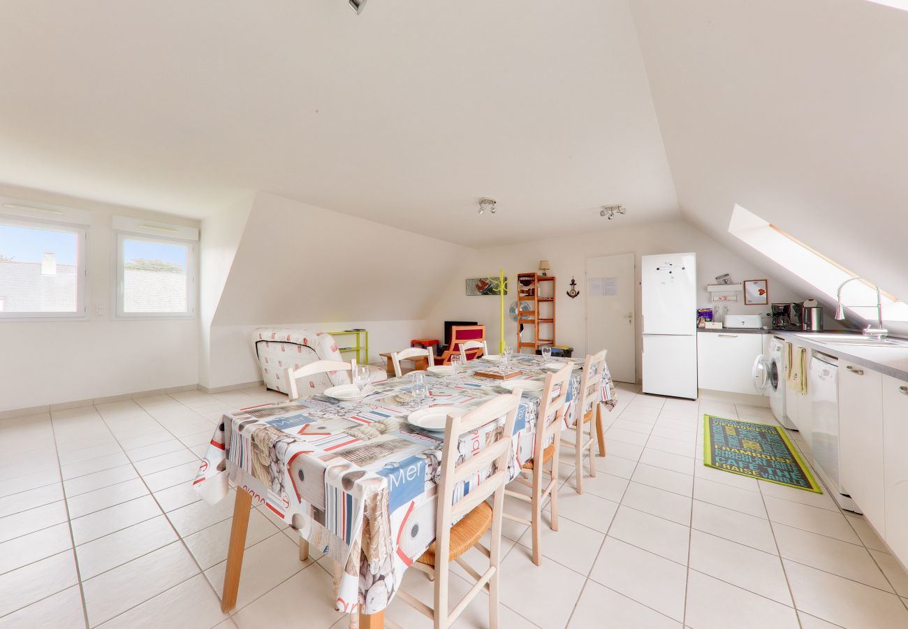 Appartement à Saint-Gildas-de-Rhuys - Séjour à 850m des plages Rohu et des Govelins