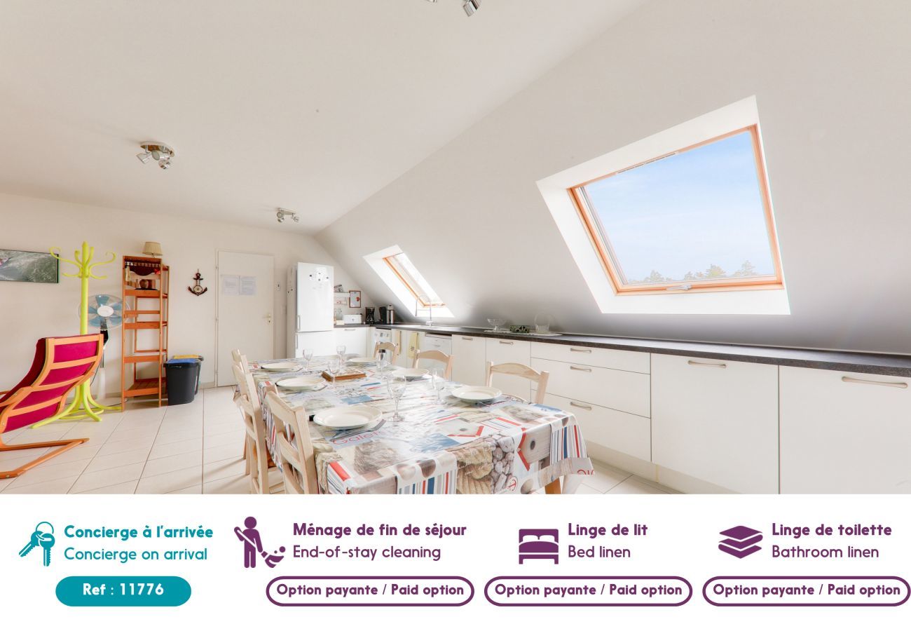 Appartement à Saint-Gildas-de-Rhuys - Séjour à 850m des plages Rohu et des Govelins