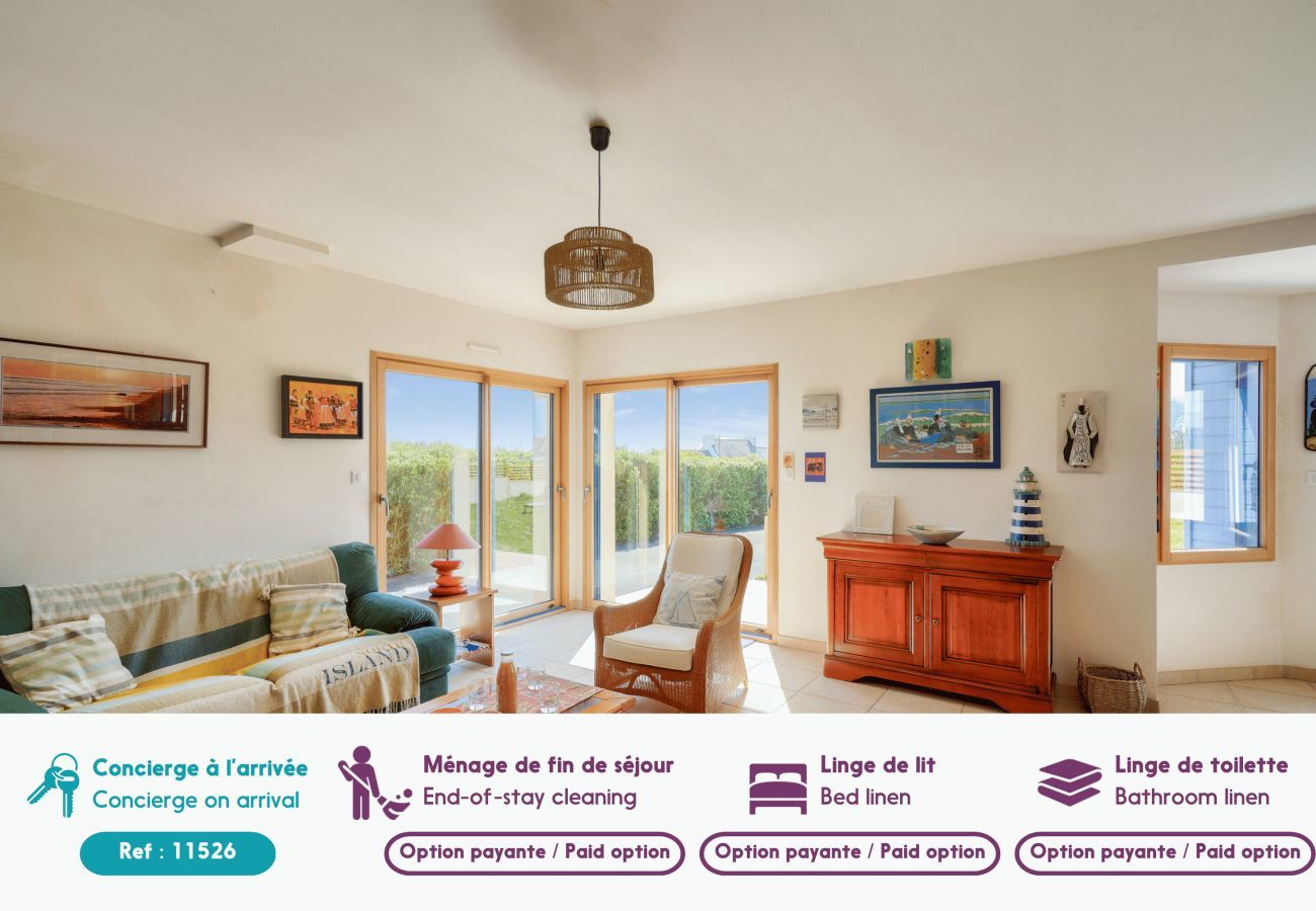 Maison à Plovan - Vue mer, à 200m de la plage, maison pour 9