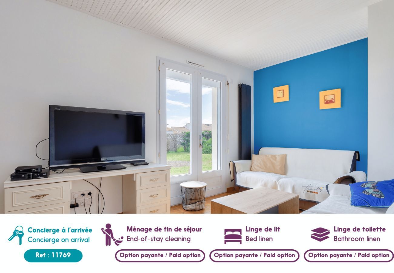 Maison à Brem-sur-Mer - Maison et jardin pour 4 à Brem-sur-Mer 