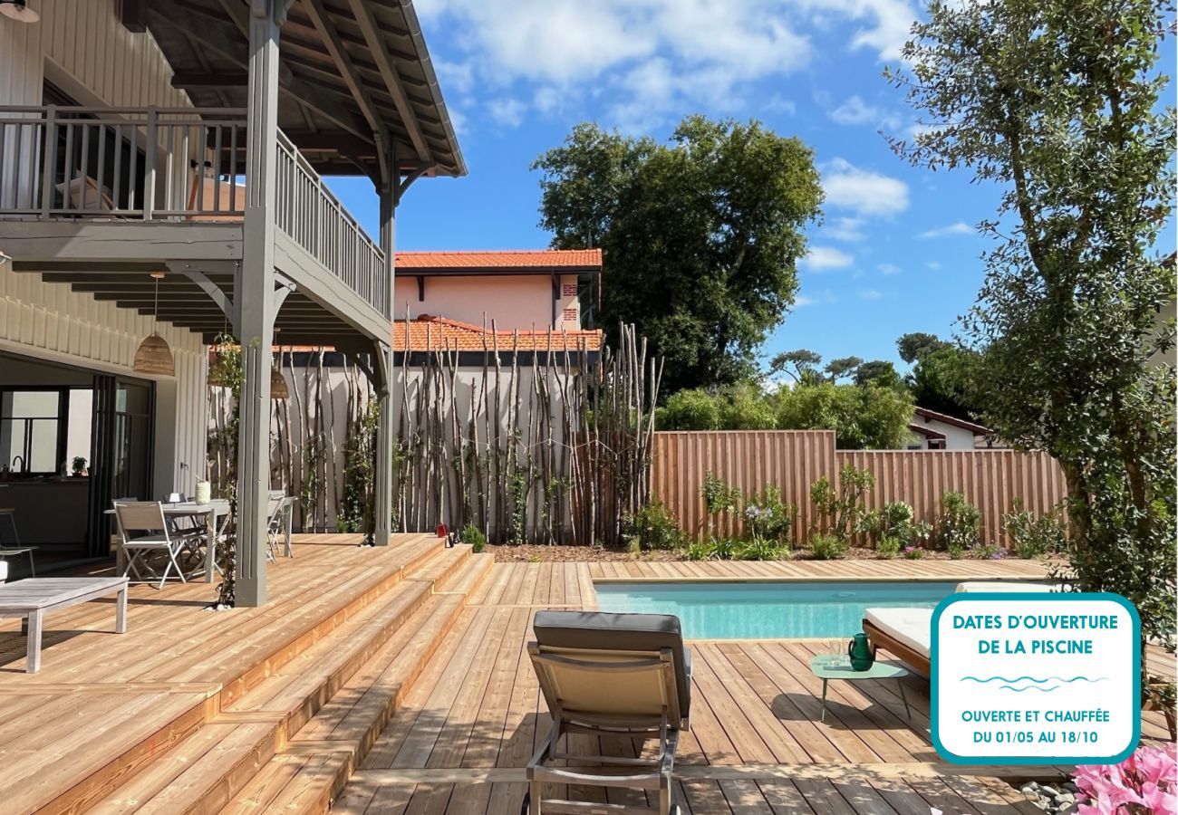 Maison à Andernos-les-Bains - Spacieuse Villa sous les pins & piscine 
