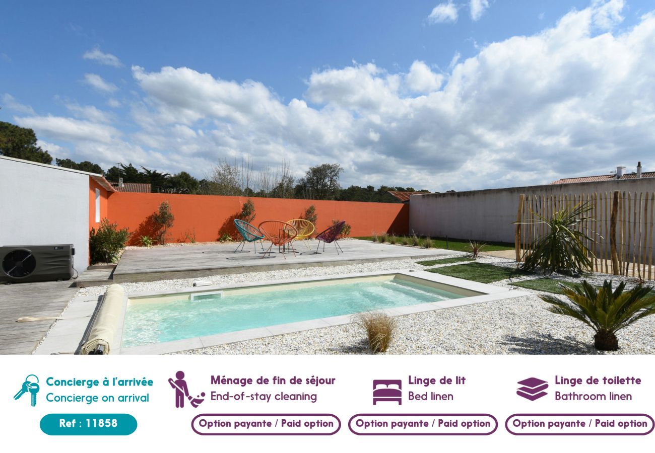 Villa à La Barre-de-Monts - Maison pour 10 avec piscine chauffée