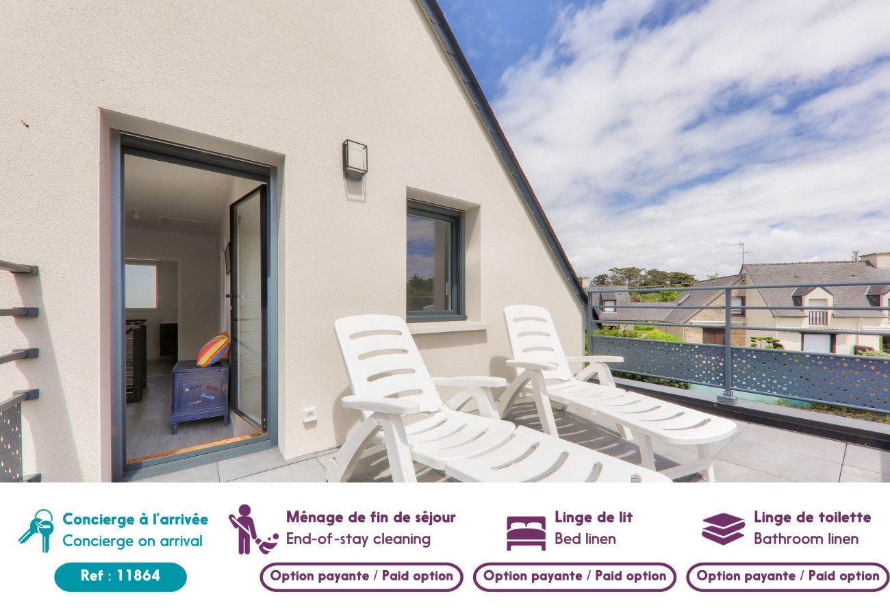 Maison à Saint-Gildas-de-Rhuys - Maison avec jardin - à 400m plage des Govelins