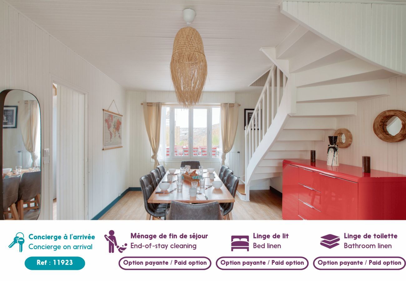 Maison à Pléneuf-Val-André - À 190m de la plage - hyper centre - maison pour 8