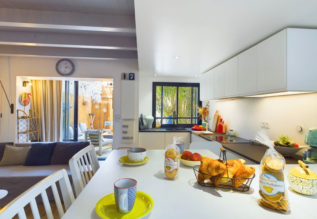 Maison mitoyenne à Saint-Clément-des-Baleines - À 750m des plages, jolie maison pour 4