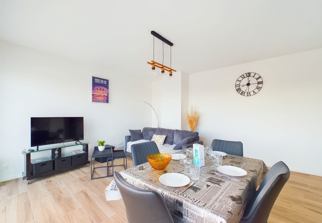 Appartement à Saint-Gilles-Croix-de-Vie - Appartement pour 6 proche plage et port