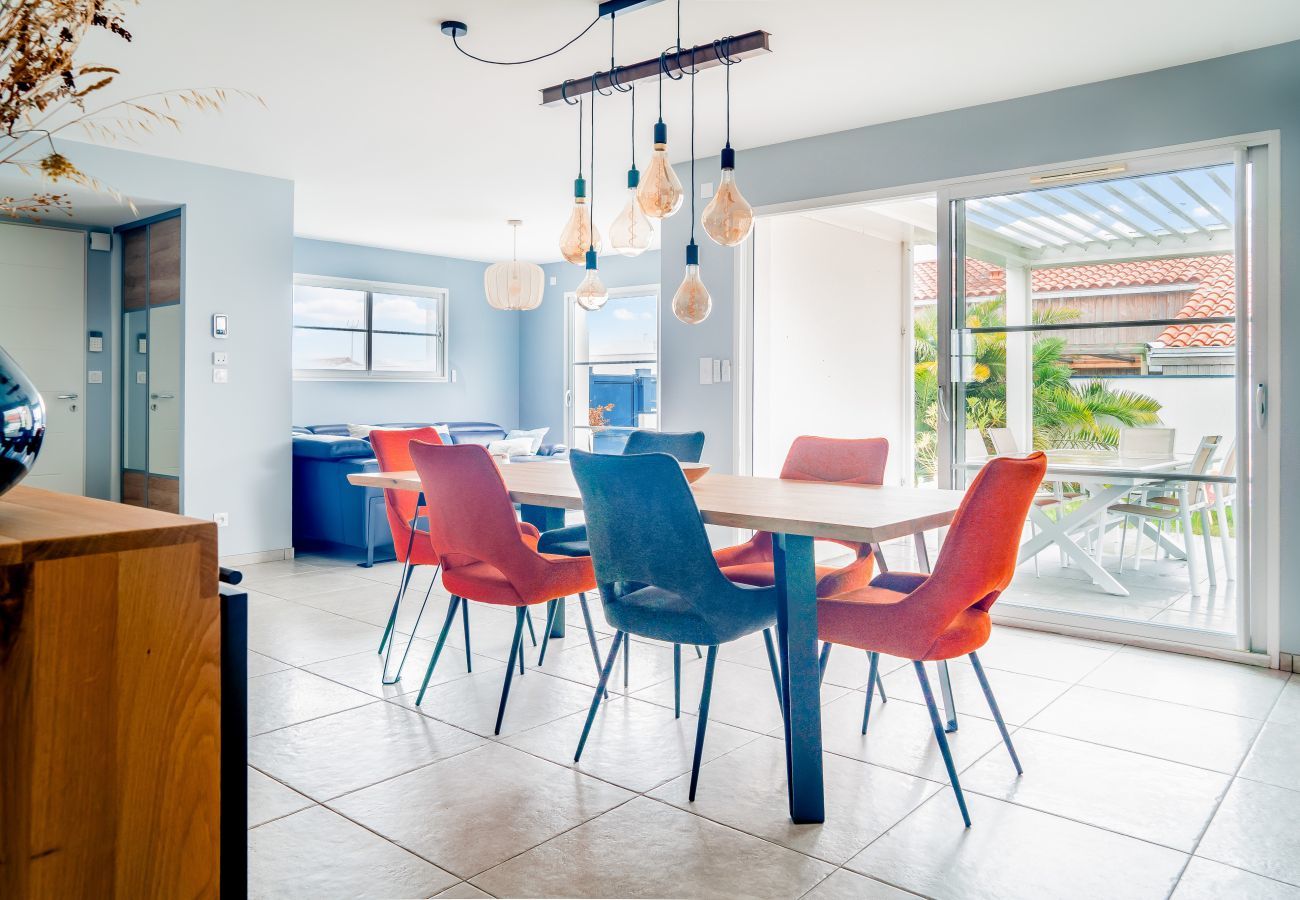 Maison à Saint-Vincent-sur-Jard - Grande maison moderne pour 6 - Jardin