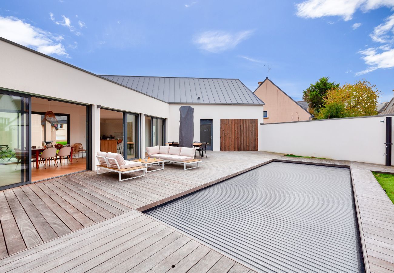 Maison à Pléneuf-Val-André - 800m de la plage, maison neuve pour 10, piscine