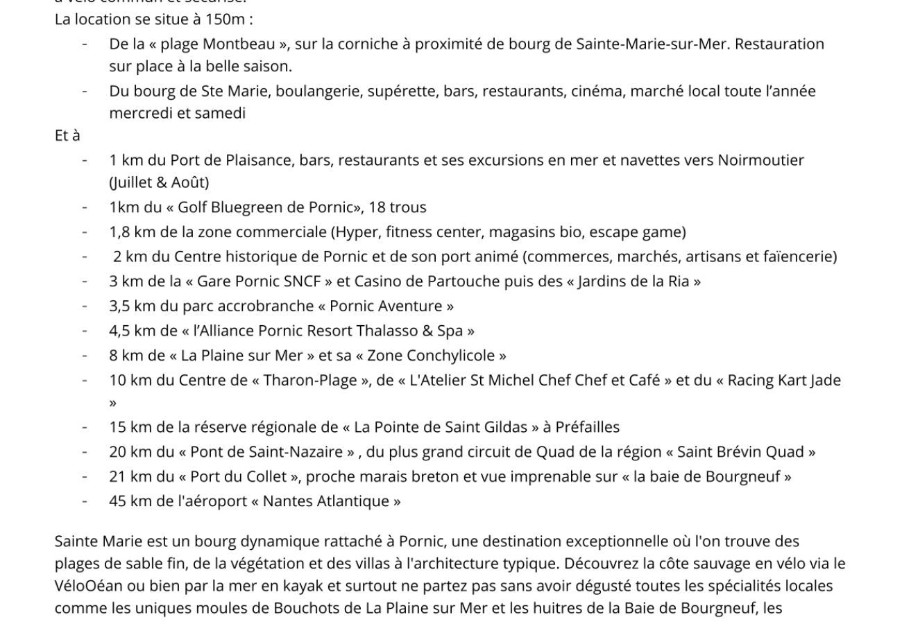 Appartement à Pornic - Appart. 4 pers. à 150m de la Mer