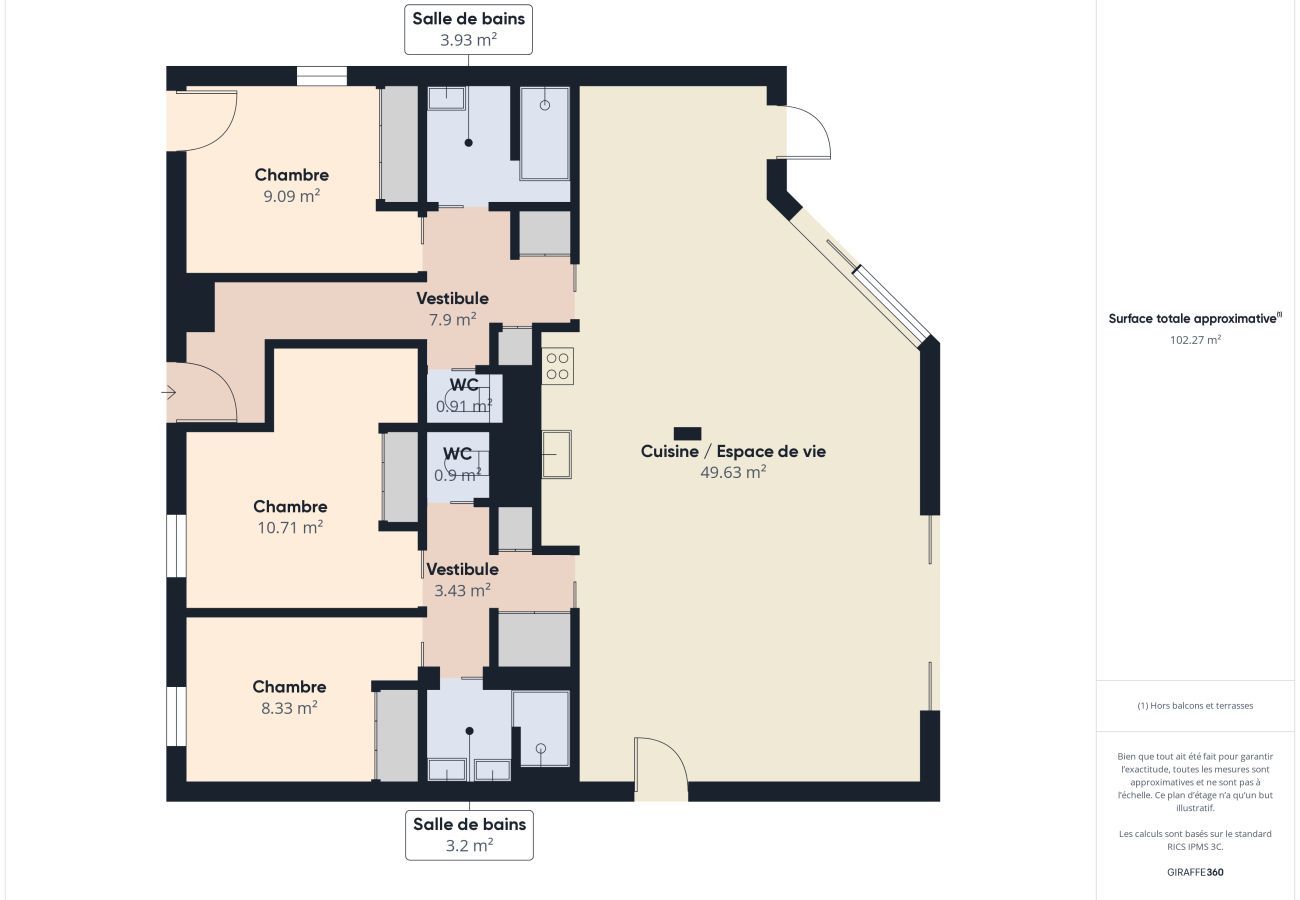 Appartement à La Tranche-sur-Mer - Sur la plage, appartement avec terrasse et vue mer