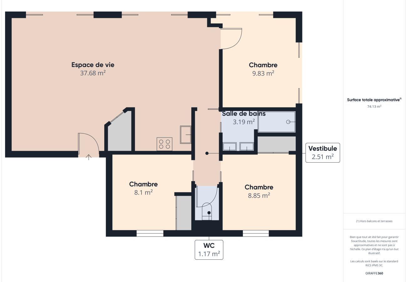 Appartement à La Tranche-sur-Mer - Au bord de la plage, appartement pour 8