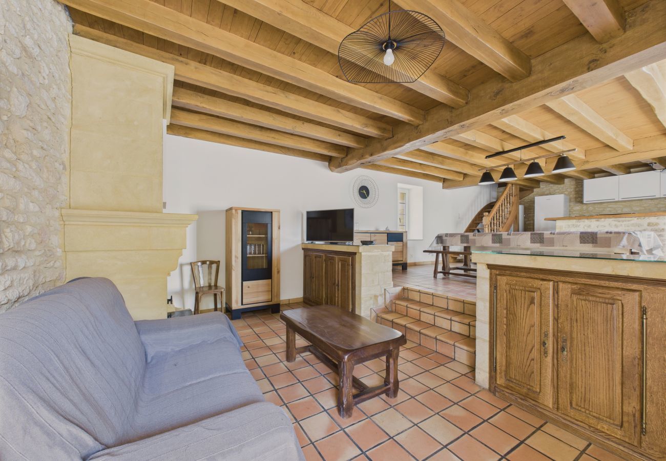 Maison à La Chapelle-Aubareil - Grande maison pour 15 avec piscine et tennis
