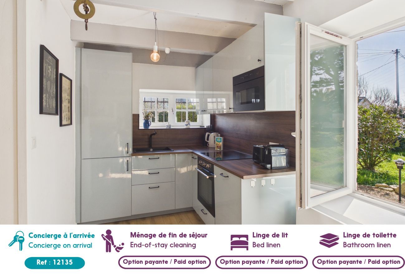 Maison à Treffiagat - 50 m de la plage - Maison pour 6 avec jardin 