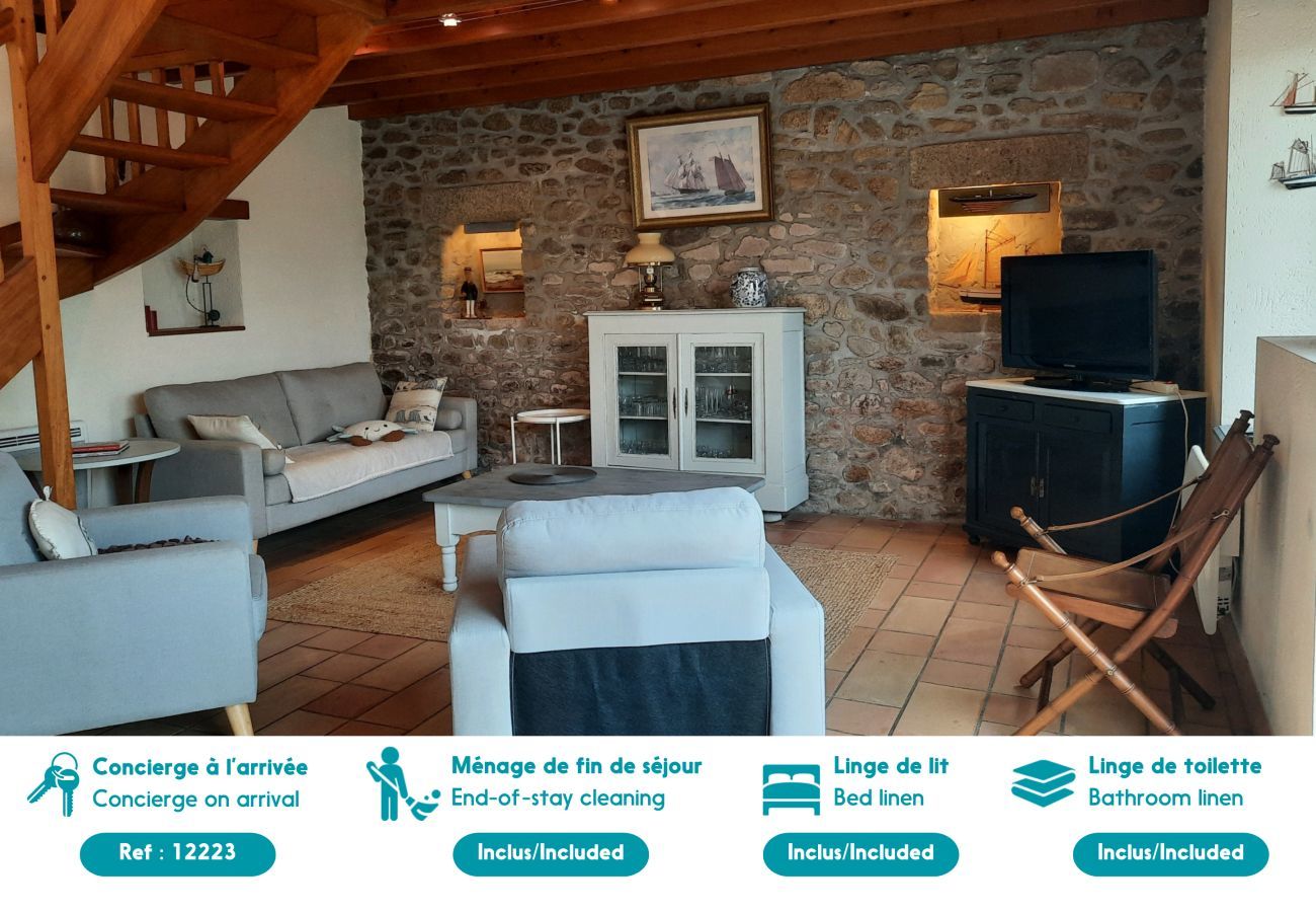 Maison à Plouguerneau - Maison vue mer pour 6, à 100m de la plage