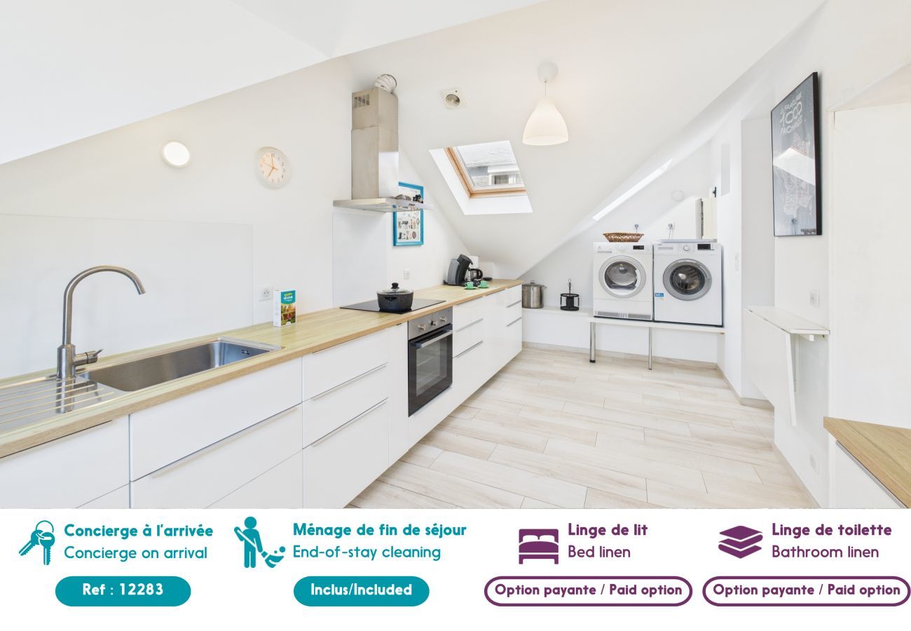 Maison à Ile Tudy - Vue mer pour 4 adultes et 4 enfants - Île Tudy