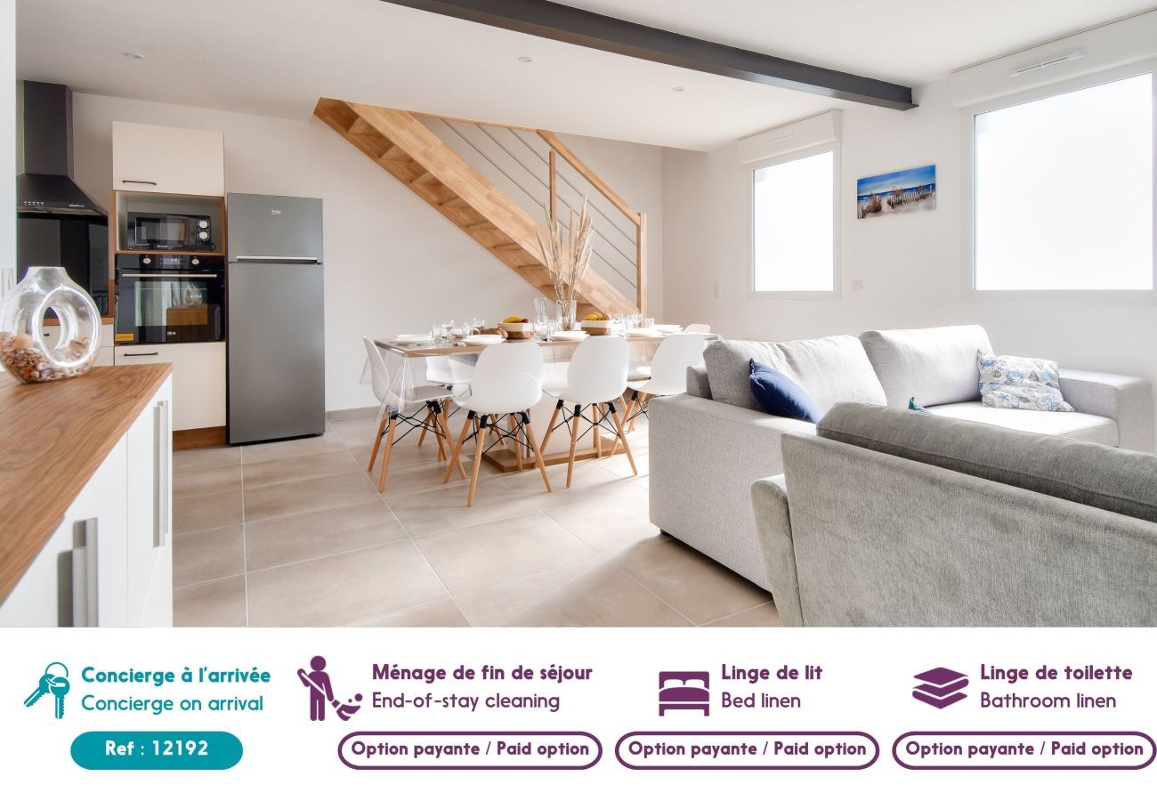 Maison à Noirmoutier-en-l´Ile - Maison pour 8 à 200m de la mer et 500m du port