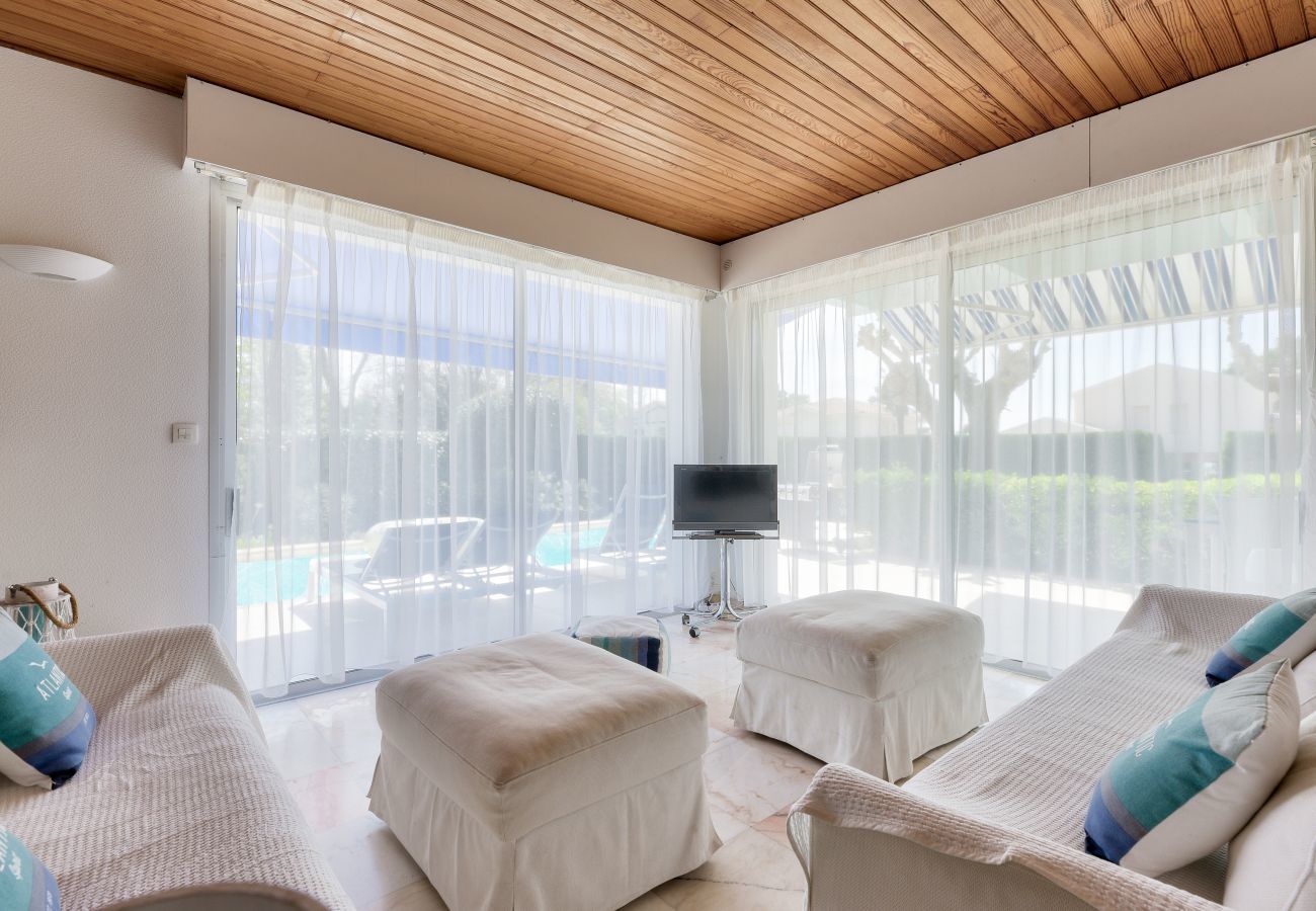Villa à Lanton - Villa pour 9 sur le Port de Taussat avec piscine