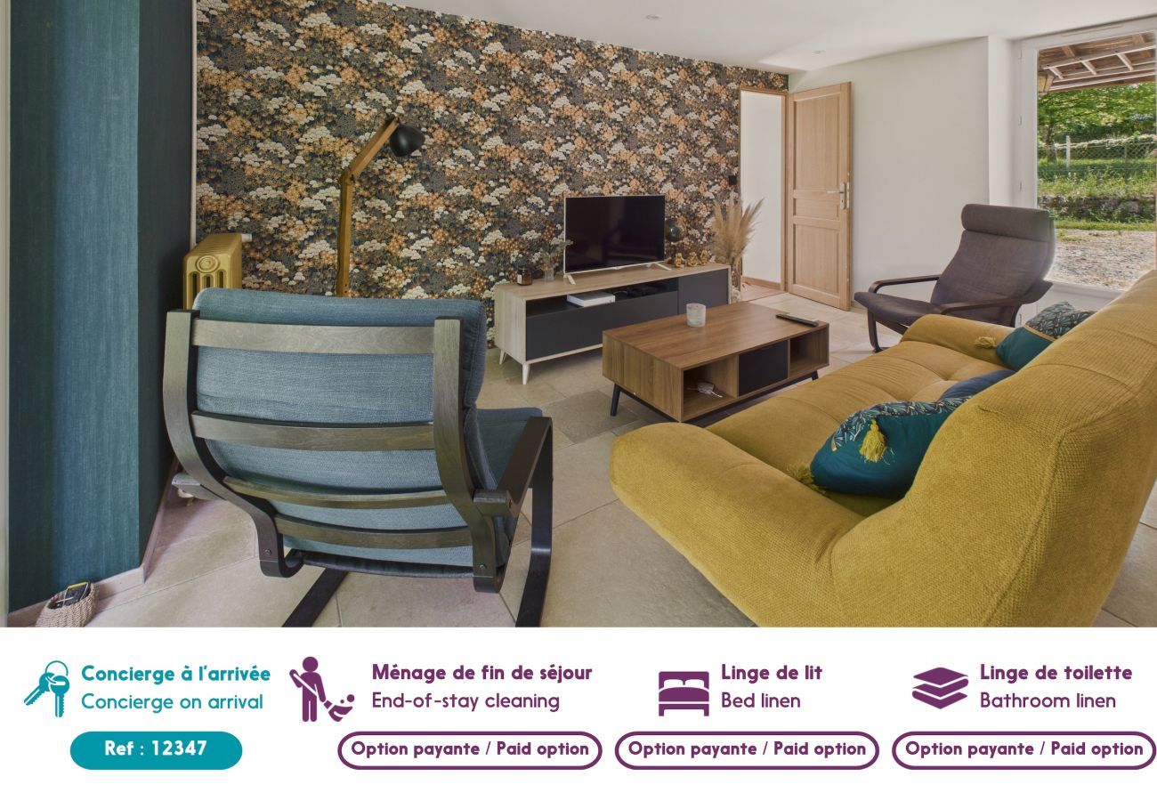 Maison à Terrasson-Lavilledieu - Grand jardin et terrasse pour 7 personnes