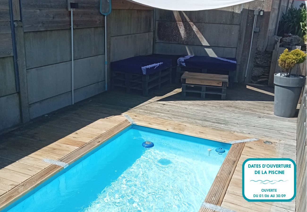 Maison à Pornic - 300m de la mer  - petite piscine pour 4
