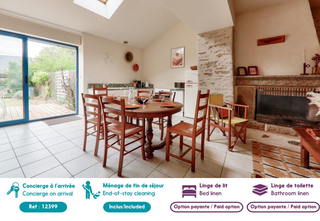 Maison à Saint-Gildas-de-Rhuys - Maison pour 6 adultes/2 enfants avec jardin 
