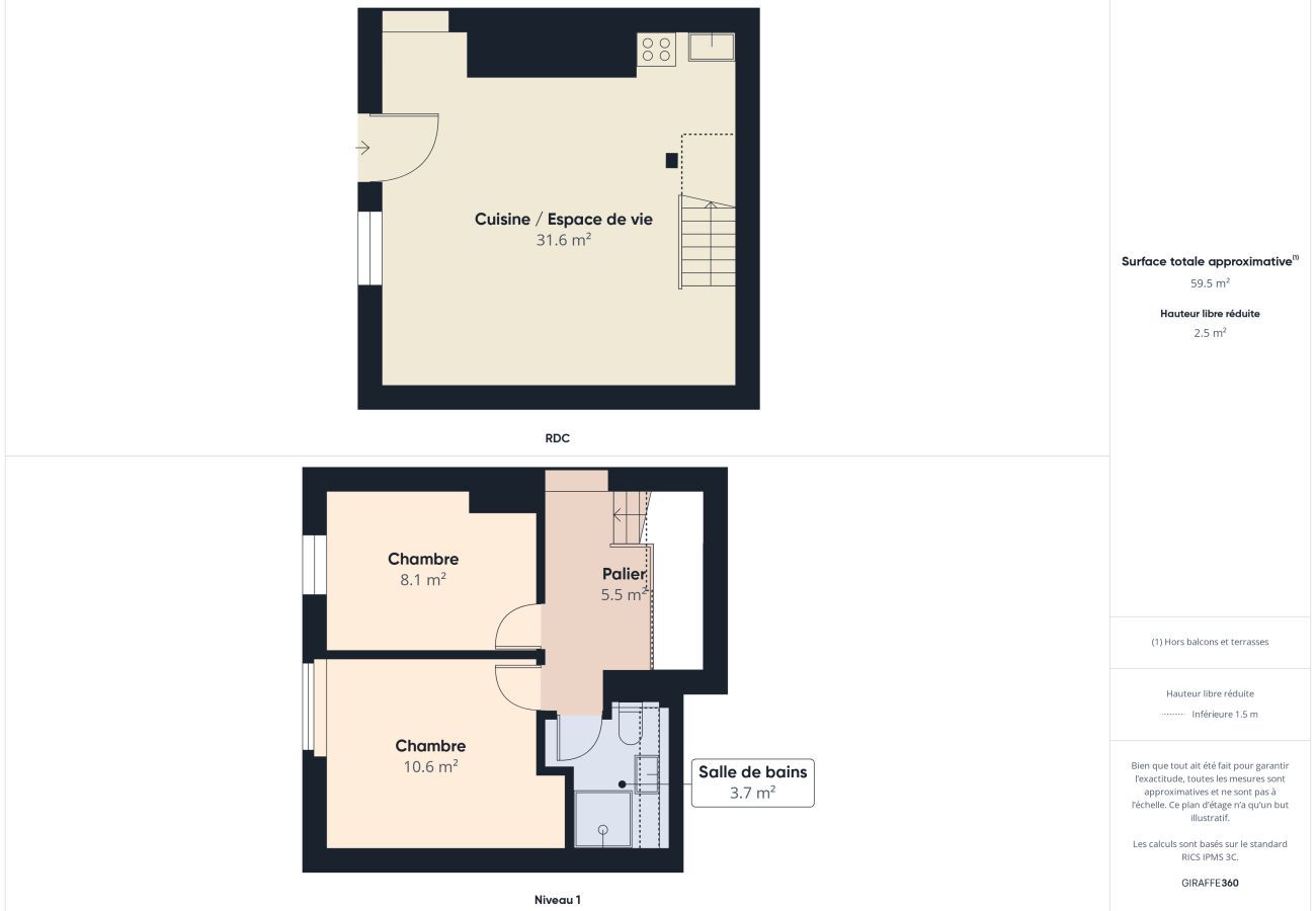 Maison à Montignac - Gîte mitoyen -  piscine commune - 4 personnes