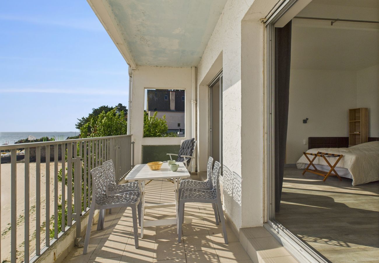 Appartement à Le Pouliguen - Balcon face à l'océan pour 4 - accès direct plage