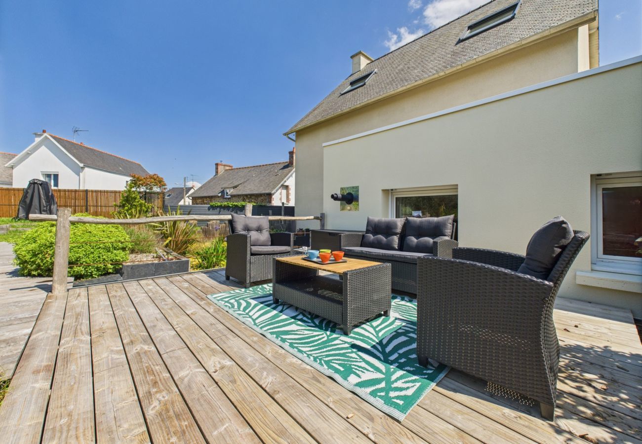 Maison mitoyenne à Pléneuf-Val-André - Piscine chauffée, plage à 700m, maison pour 6