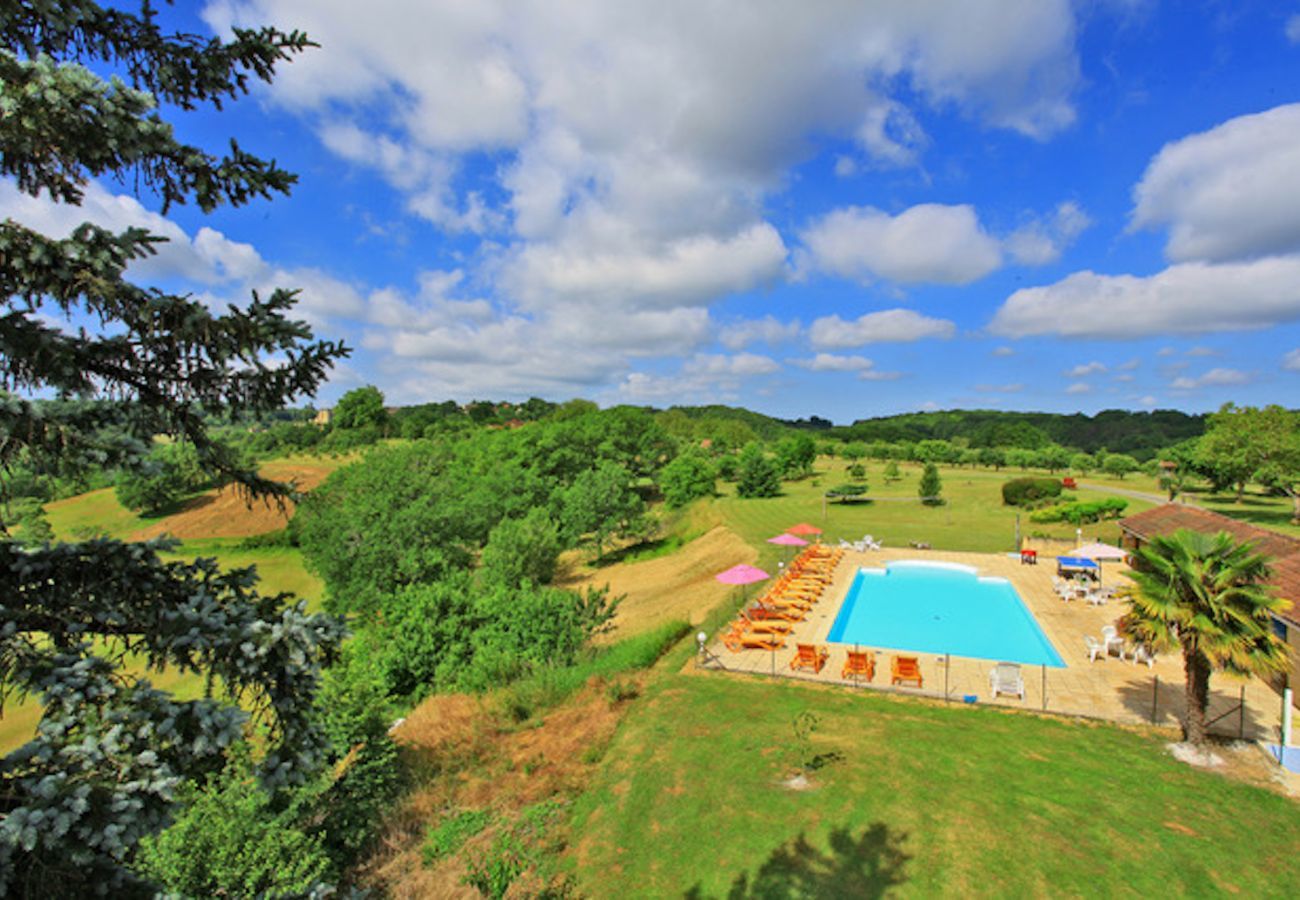 Chalet à Salignac-Eyvigues - Gîte La Brousse 1 - piscine - pour 5 avec jardin 