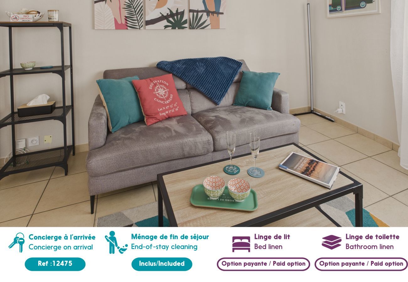 Appartement à Concarneau - Appartement pour 2 en plein centre ville