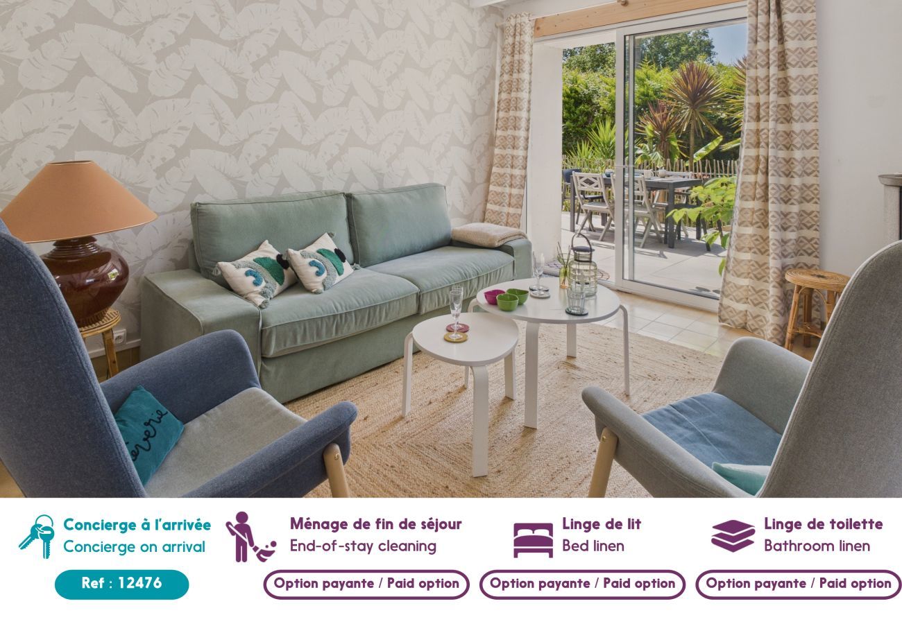 Maison à Fouesnant - Grand jardin et terrasse - 4 adultes et 1 enfant