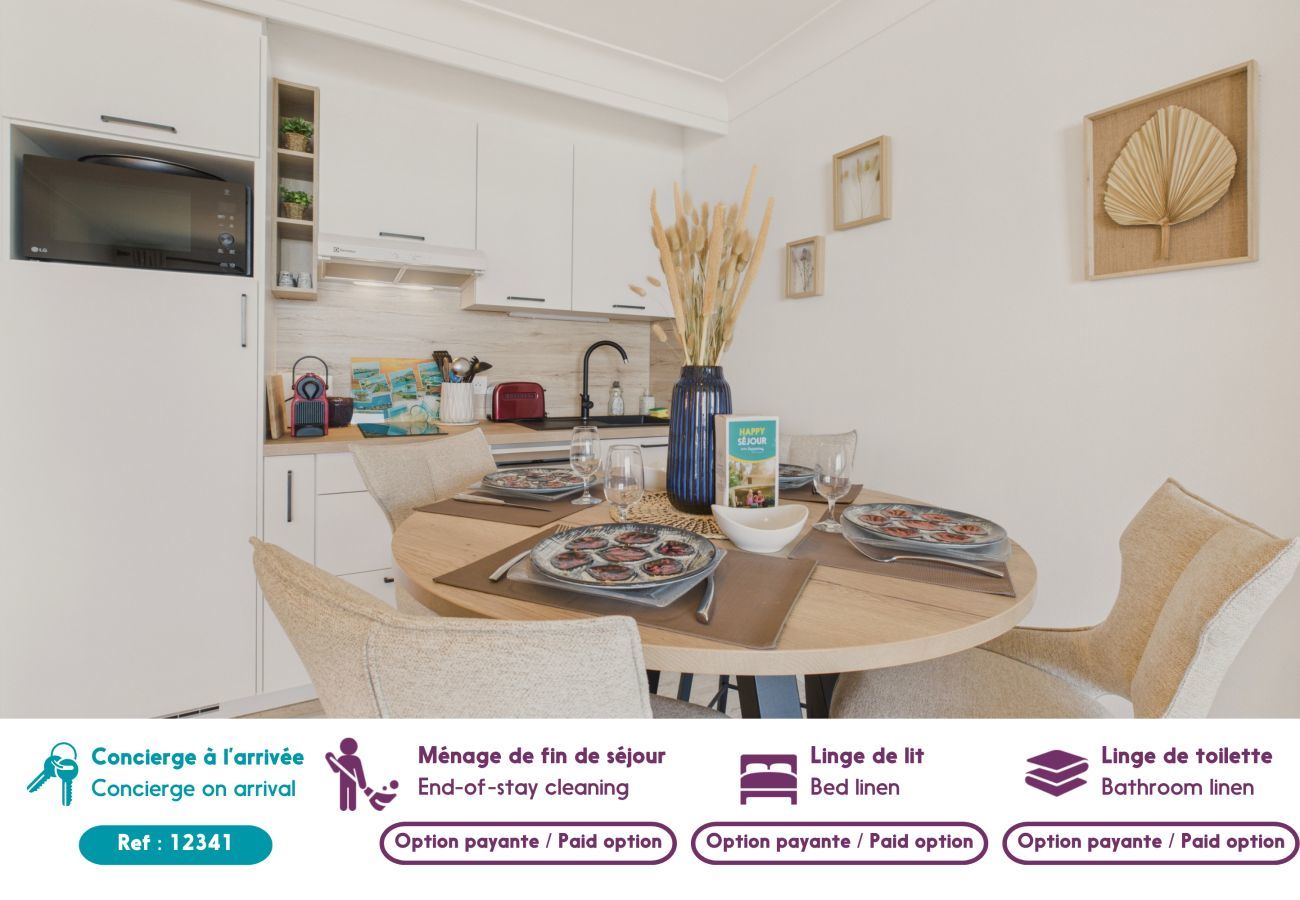 Studio à Les Sables-d´Olonne - Vue mer, joli studio pour 4 à 40m de la plage 