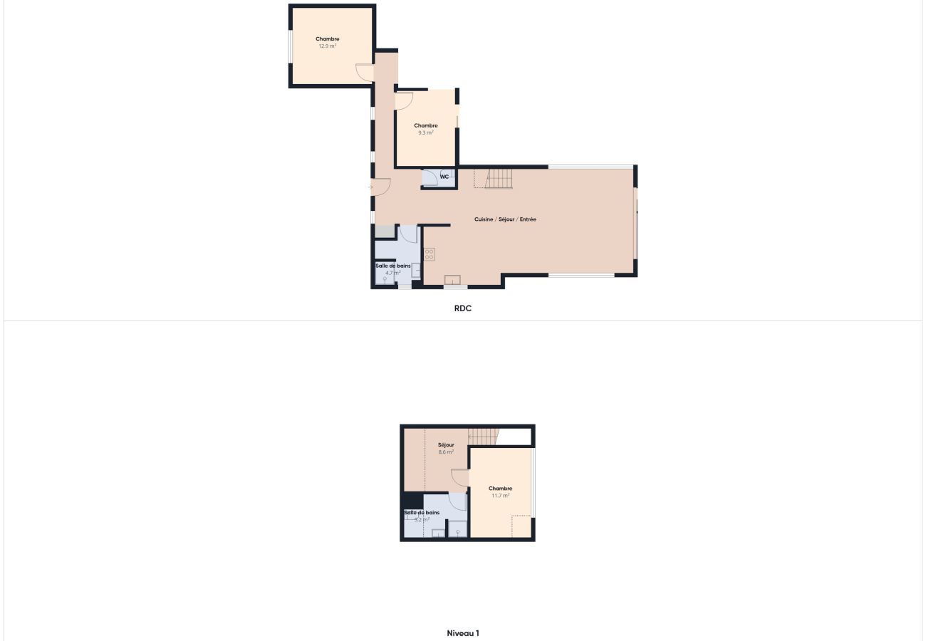 Maison à Plovan - Vue mer - maison pour 5 adultes et 2 enfants