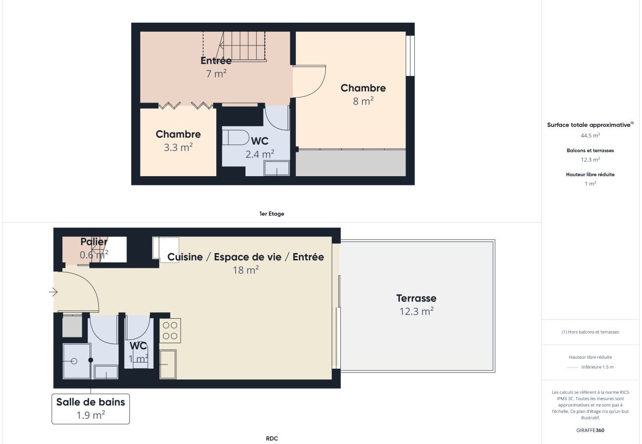 Appartement à Carnac - Vue mer pour 2 adultes et 2 enfants 