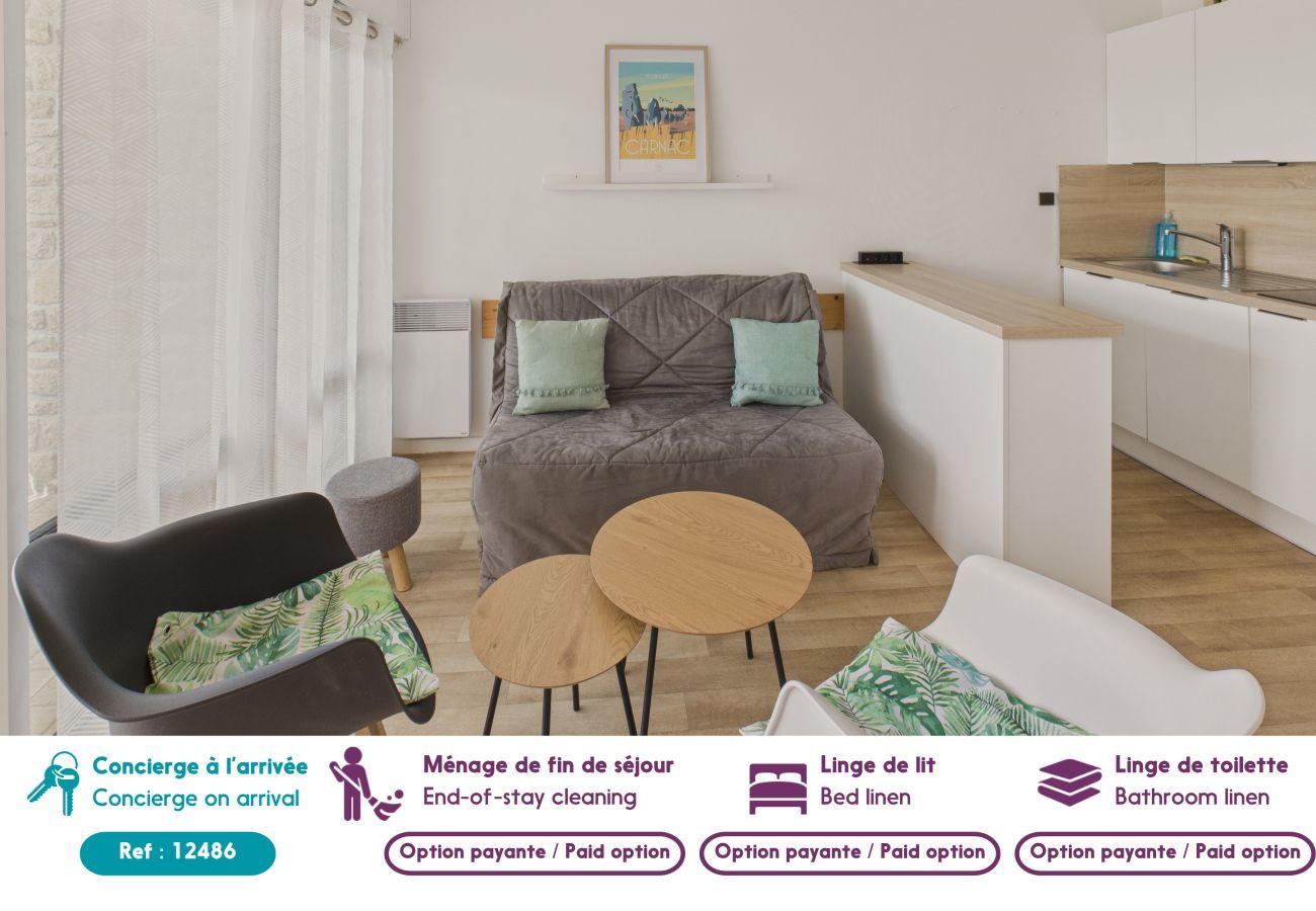 Appartement à Carnac - Vue mer pour 2 adultes et 2 enfants 